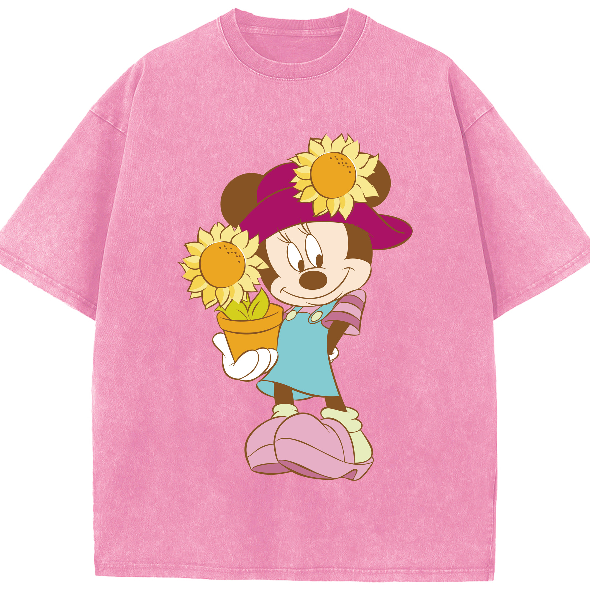 （画像用） ミッキーマウス Mickey Mouse 綿100% ヴィンテージ風 半袖Tシャツ（フロントプリント）
